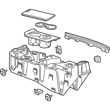 GM 23184815 Console Base