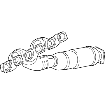 BMW 18-40-7-548-942 Exchange. Exhaust Manifold With Catalyst