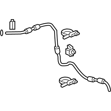 Honda 70065-TK8-A00 Tube Assy., L. RR. Drain (Sunroof)