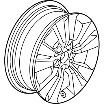 Honda 42700-TE0-A91 Disk, Aluminum Wheel (17X7) (1/2J) (Tpms) (Enkei)