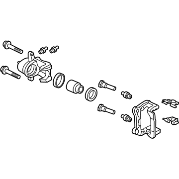 Honda 43018-TK8-A00 Caliper Sub-Assembly, Right Rear
