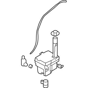 Kia 986102G500DS Washer Reservoir & Pump Assembly