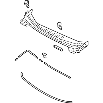 Hyundai 86150-A5000 Cover & Strip Assembly-Cowl Top, LH