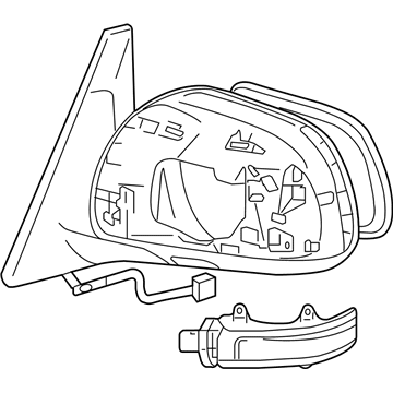 Toyota 87940-35A31 Mirror Assembly