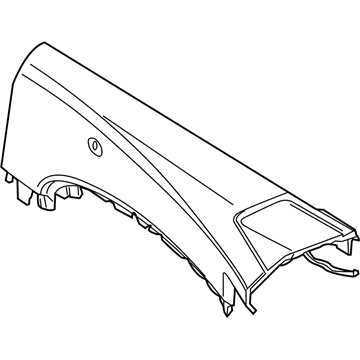 BMW 51-43-9-150-957 Lateral Trim Panel Top Rear Left