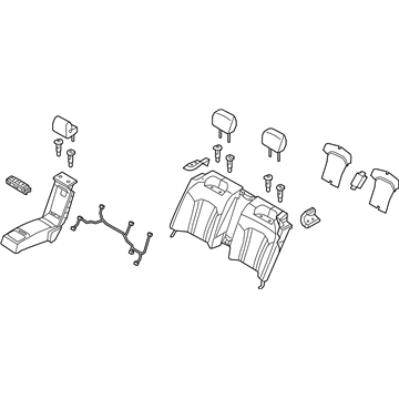 Hyundai 89305-B1000-PPR Back Assembly-Rear Seat