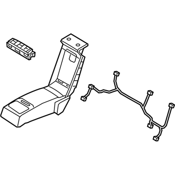 Hyundai 89905-B1000-PPR Rear Seat Back Armrest Assembly