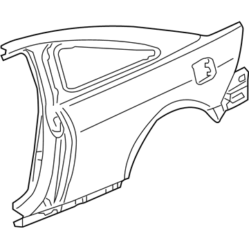 Honda 04636-SDN-A91ZZ Panel Set R, RR Outside