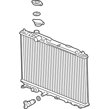 Honda 19010-R1B-A51 Radiator (Denso)