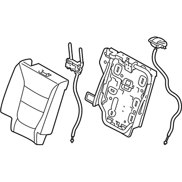 Kia 894001U010SAL Back Assembly-2ND Seat, R