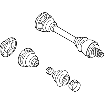 BMW 33-20-7-572-424 Rear Axle Shaft