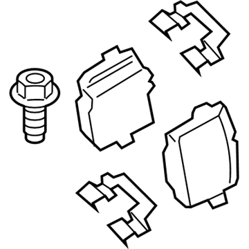 BMW 34-21-6-885-452 Disc Brake Pad Repair Kit