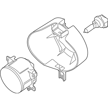 Nissan 26155-EA525 Lamp Assembly-Fog, LH