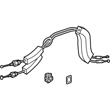 Acura 72674-TGV-A01 Cable Assembly, Left Rear