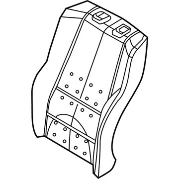 BMW 52-10-8-099-309 Backrest Upholstery