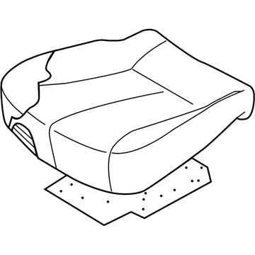 Kia 891004D113AGW Cushion Assembly-Rear 2ND