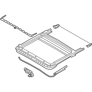 Nissan 91306-6CA1A Rail Complete-SUNROOF