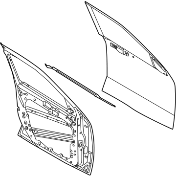 Ford NZ6Z-2620124-A DOOR ASY - FRONT