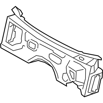 BMW 51-48-9-113-809 Sound Insulating., Splash Wall, Upper Part