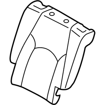 Lexus 71077-48210-A0 Rear Seat Back Cover, Right (For Separate Type)