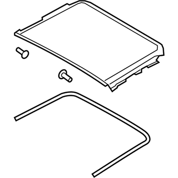 Nissan 91604-4BA0A Glass Assy-Sunroof, Rear