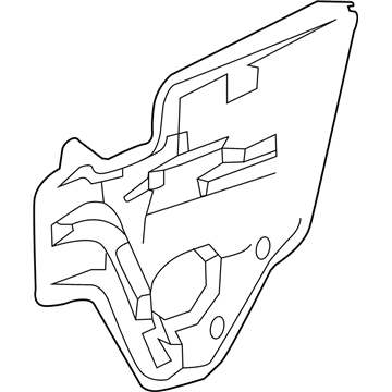 Nissan 82861-5AA0A Screen-Sealing, Rear LH