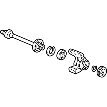 Honda 44500-S84-A00 Shaft Assembly, Half