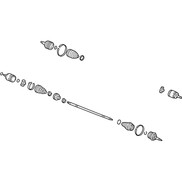 Honda 44306-S4K-A62 Driveshaft Assembly, Driver Side