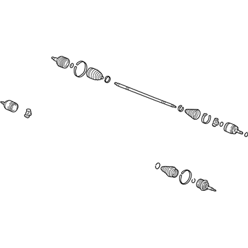 Honda 44305-S4K-A52 Driveshaft Assembly, Passenger Side
