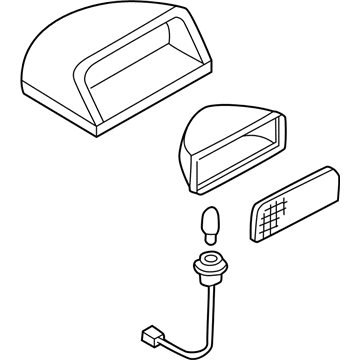 Nissan 26590-ZB002 Lamp Assembly-Stop, High Mounting