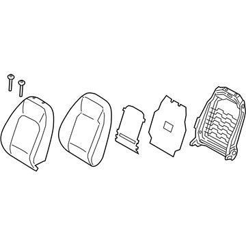 Hyundai 88400-J9650-SVE Back Assembly-FR Seat, RH