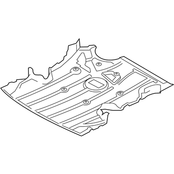 BMW 51-75-7-129-341 Underbonnet Screen