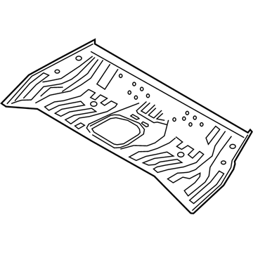 Hyundai 65511-J3000 Panel Assembly-Rear Floor, Front