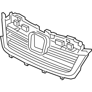 Honda 71121-T6Z-A01 Base, Front Grille