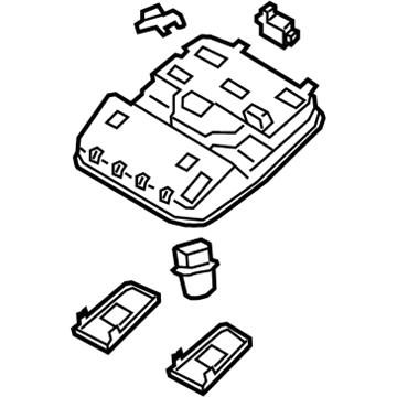 Kia 92800M6010BGA Lamp Assembly-Overhead C