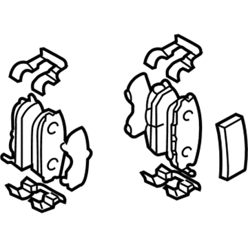 Hyundai 58302-2CA01 Rear Disc Brake Pad Kit