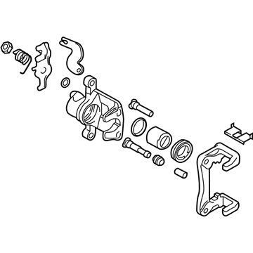 Hyundai 58311-2CA31 Caliper Kit-Rear Brake, RH