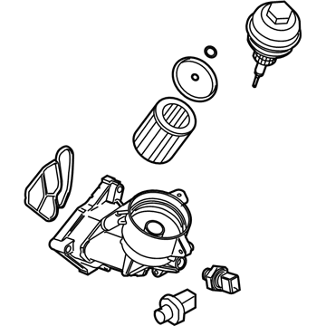 BMW 11-42-7-805-408 Oil Filter With Oil Cooler Connection