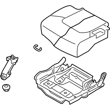 Infiniti 89300-6GW0A Cushion Assy-3rd Seat, RH