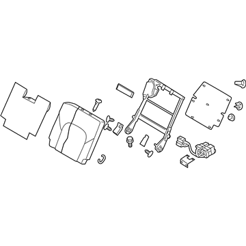 Nissan 89600-5ZM1B Back Assembly - 3RD Seat, RH