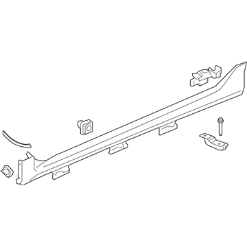 Honda 71850-TEG-A51ZA GARNISH ASSY., L. SIDE SILL *R539P* (MOLTEN LAVA PEARL)