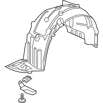 Honda 74101-TGG-A50 Fender, Right Front (Inner)