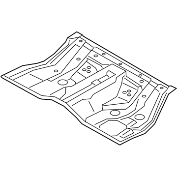 Kia 655113T000 Panel Assembly-Rear Floor