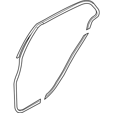 Kia 831302F200 WEATHERSTRIP Assembly-Rear Door Side