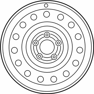 Kia 4CF40AC950 Spare Tire Hardware Kit, Tire Sold Separately