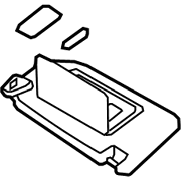 Infiniti 96400-JK600 Passenger Sun Visor Assembly