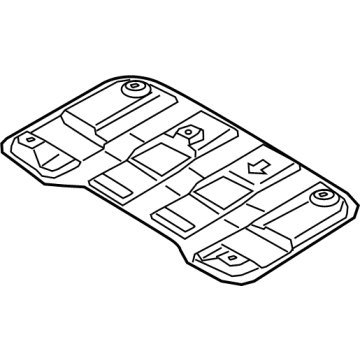 Hyundai 28795-AA900 Panel-Heat Protector, RR