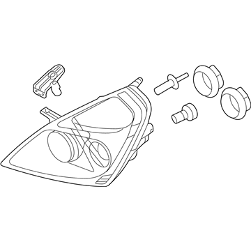 Kia 921024D080 Passenger Side Headlight Assembly