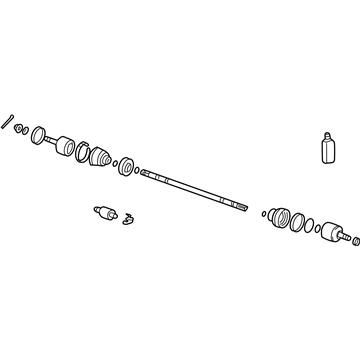 Hyundai 49500-26311--SJ Joint Assembly-Constant Velocity L