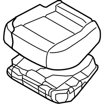 Hyundai 89105-3NFA0-NVN Cushion Assembly-Rear Seat, LH